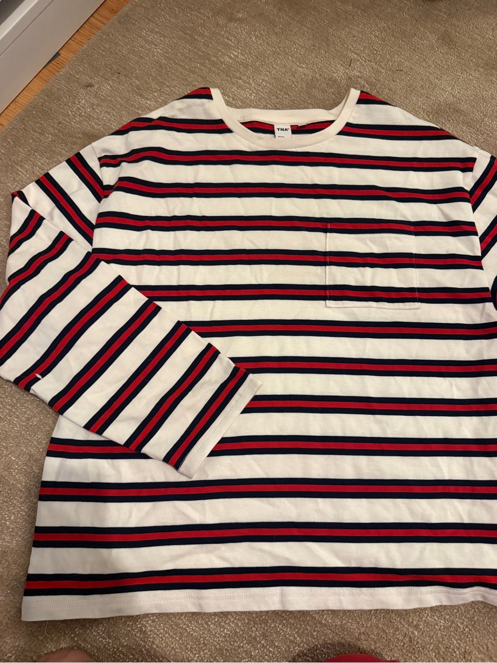 Aritzia Striped Long Sleeve Shirt